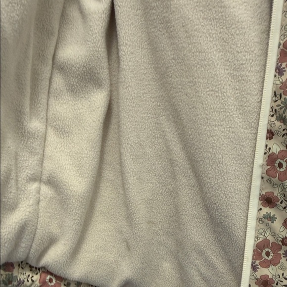 Zara Girls Floral Hooded Raincoat - Beige Pink - Picture 5 of 9